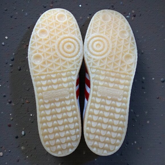 adidas Women's Sambae Shoes 'White Better Scarlet Gum' - Size10.5 (NEW IN BOX) - Picture 7 of 9